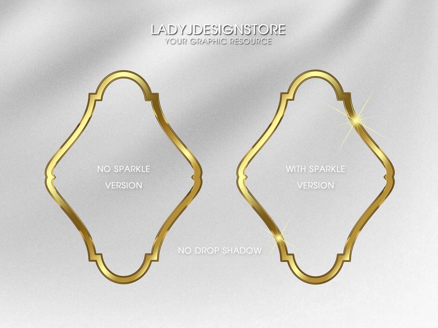 Geometric Gold Vintage Frame Edition Clipart