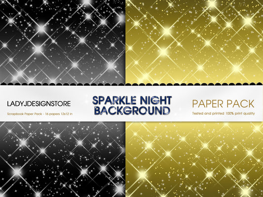 Sparkly Seamless Gradient Digital Paper Pack ladyjdesignstore