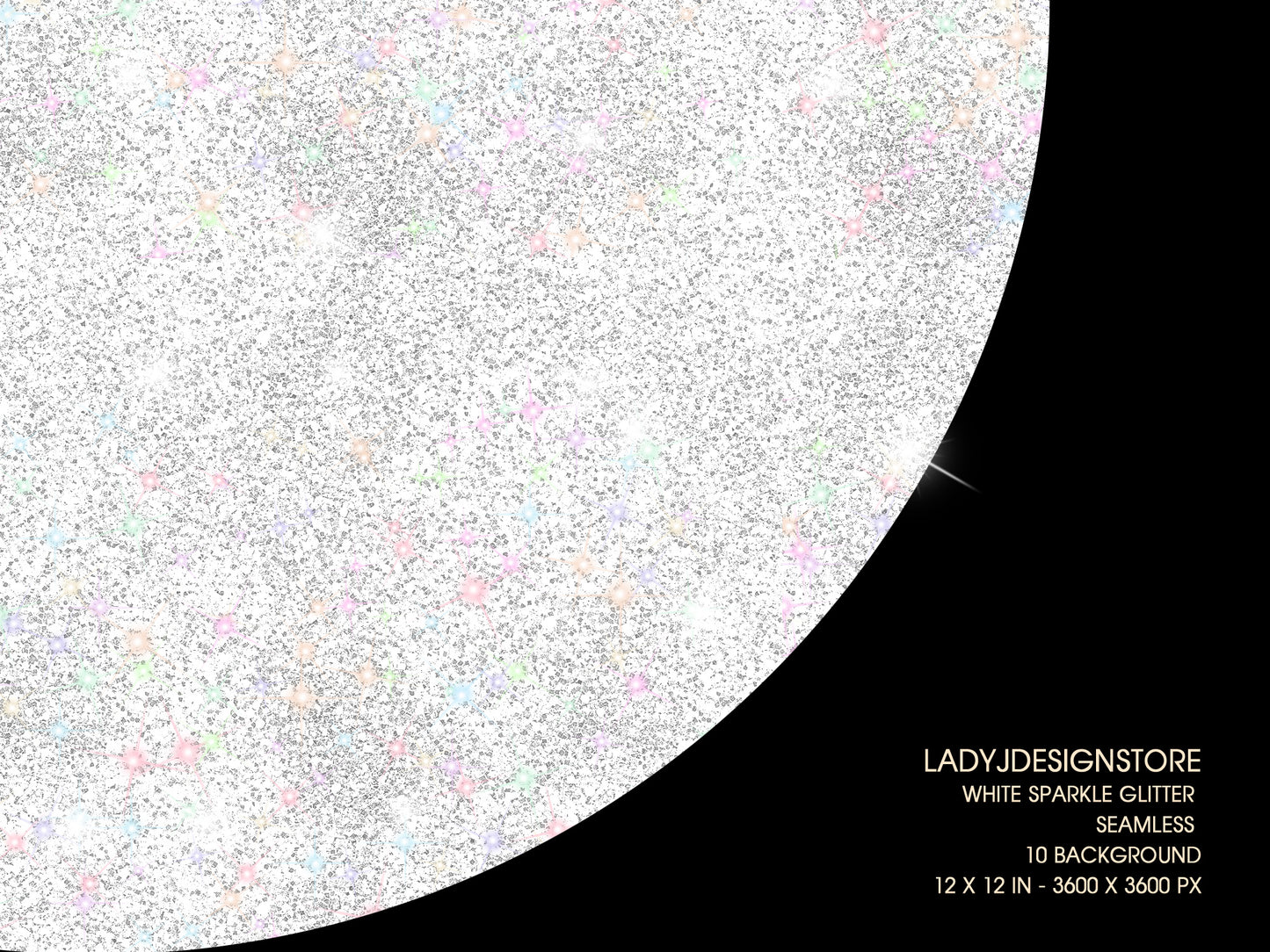 White Sparkle Iridescent Glitter – Luxury White Textures & Glitter Backgrounds