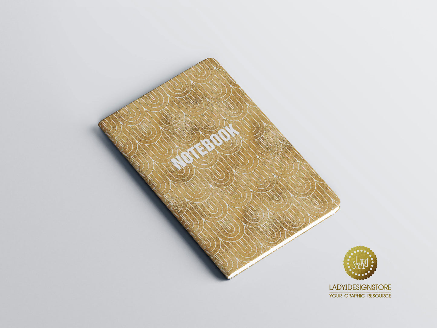 Art Deco Gold White Seamless Foil Background | Digital Paper Pack