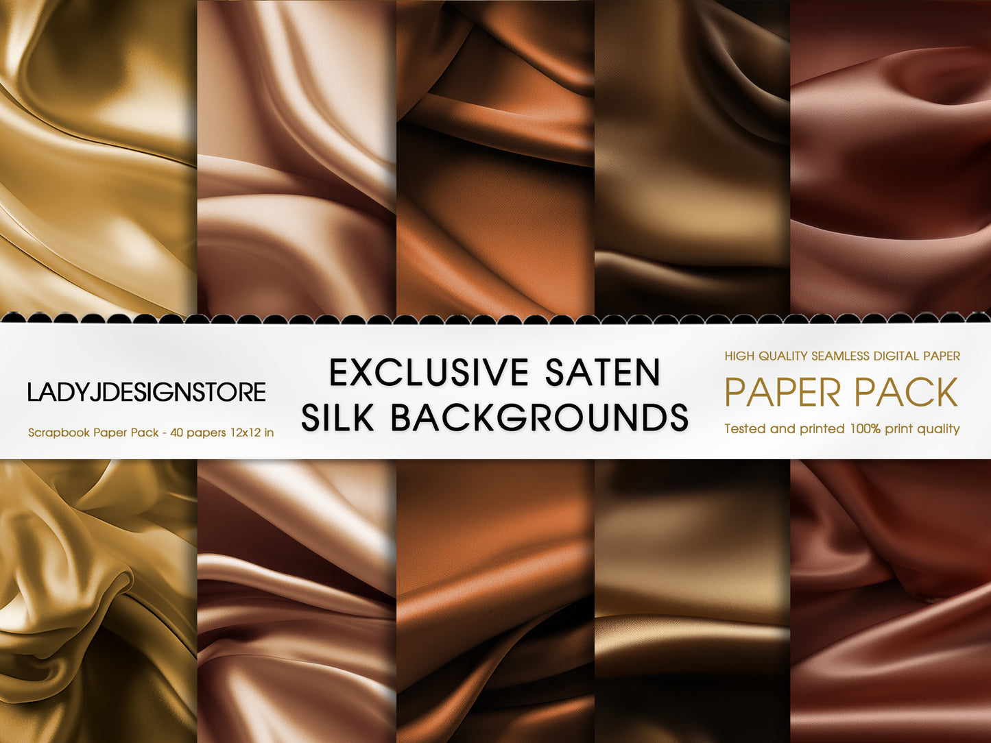 Exclusive Satin Silk Backgrounds – Digital Paper Pack
