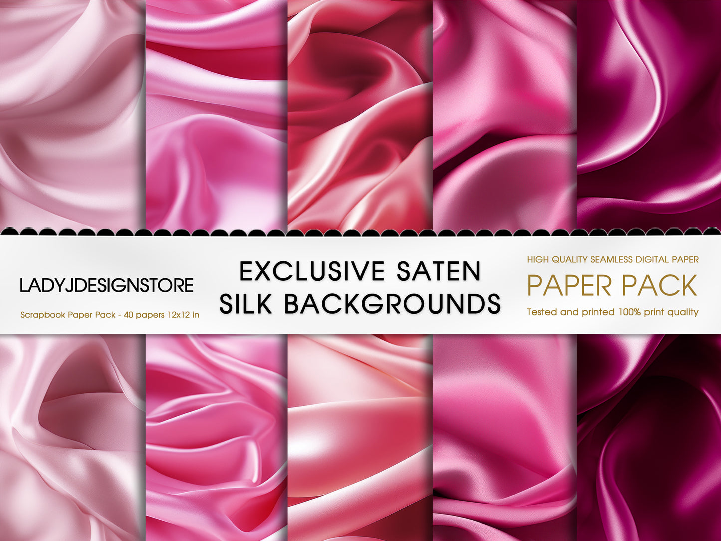 Exclusive Satin Silk Backgrounds – Digital Paper Pack