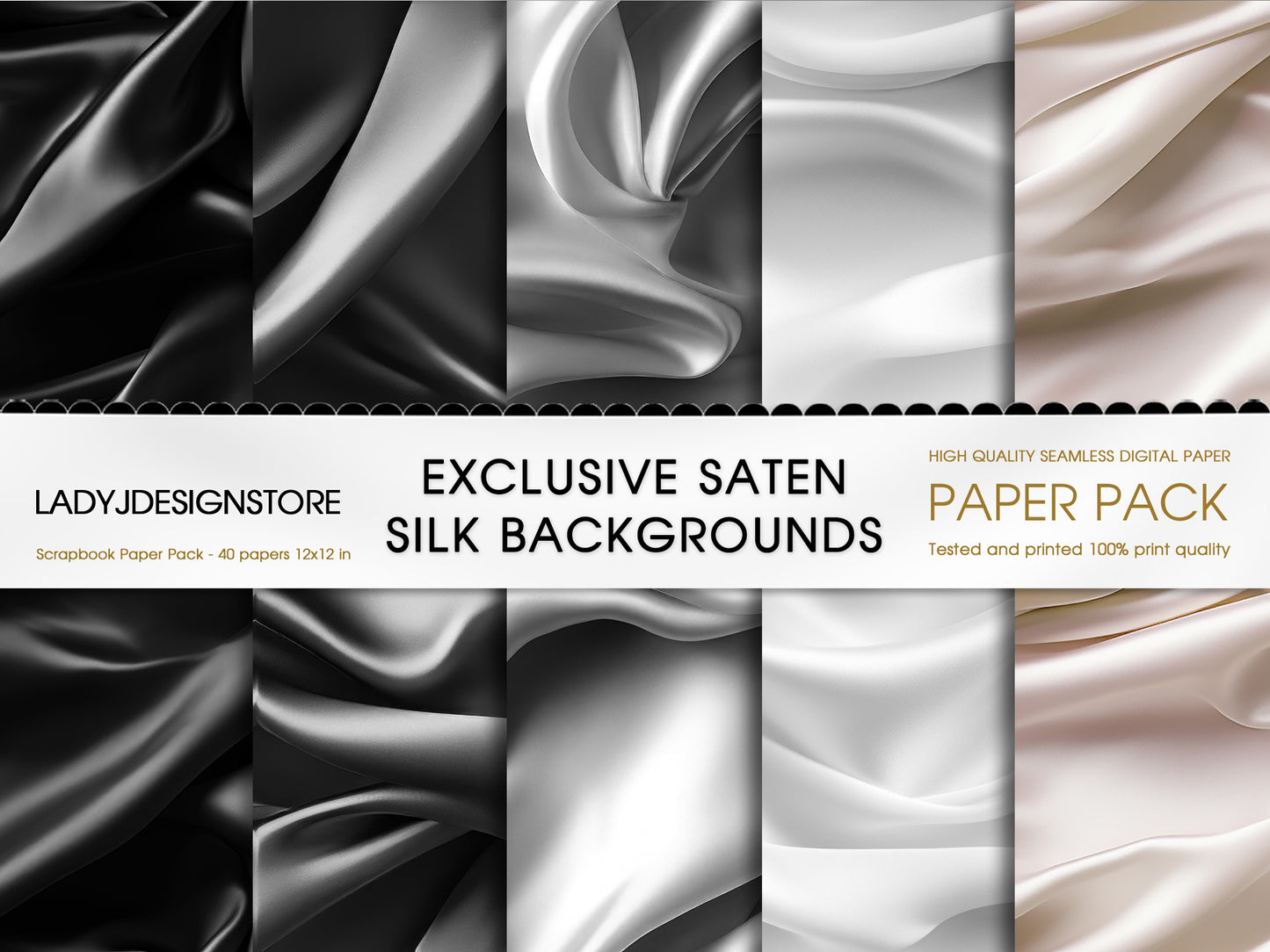 Exclusive Satin Silk Backgrounds – Digital Paper Pack