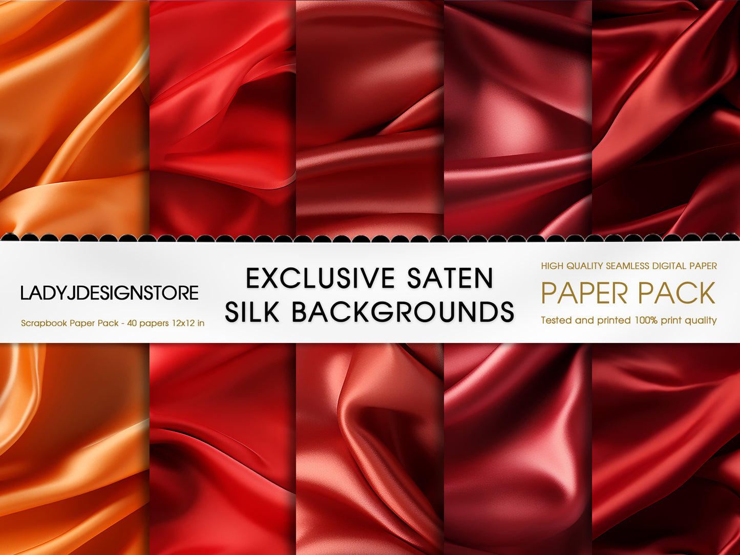 Exclusive Satin Silk Backgrounds – Digital Paper Pack
