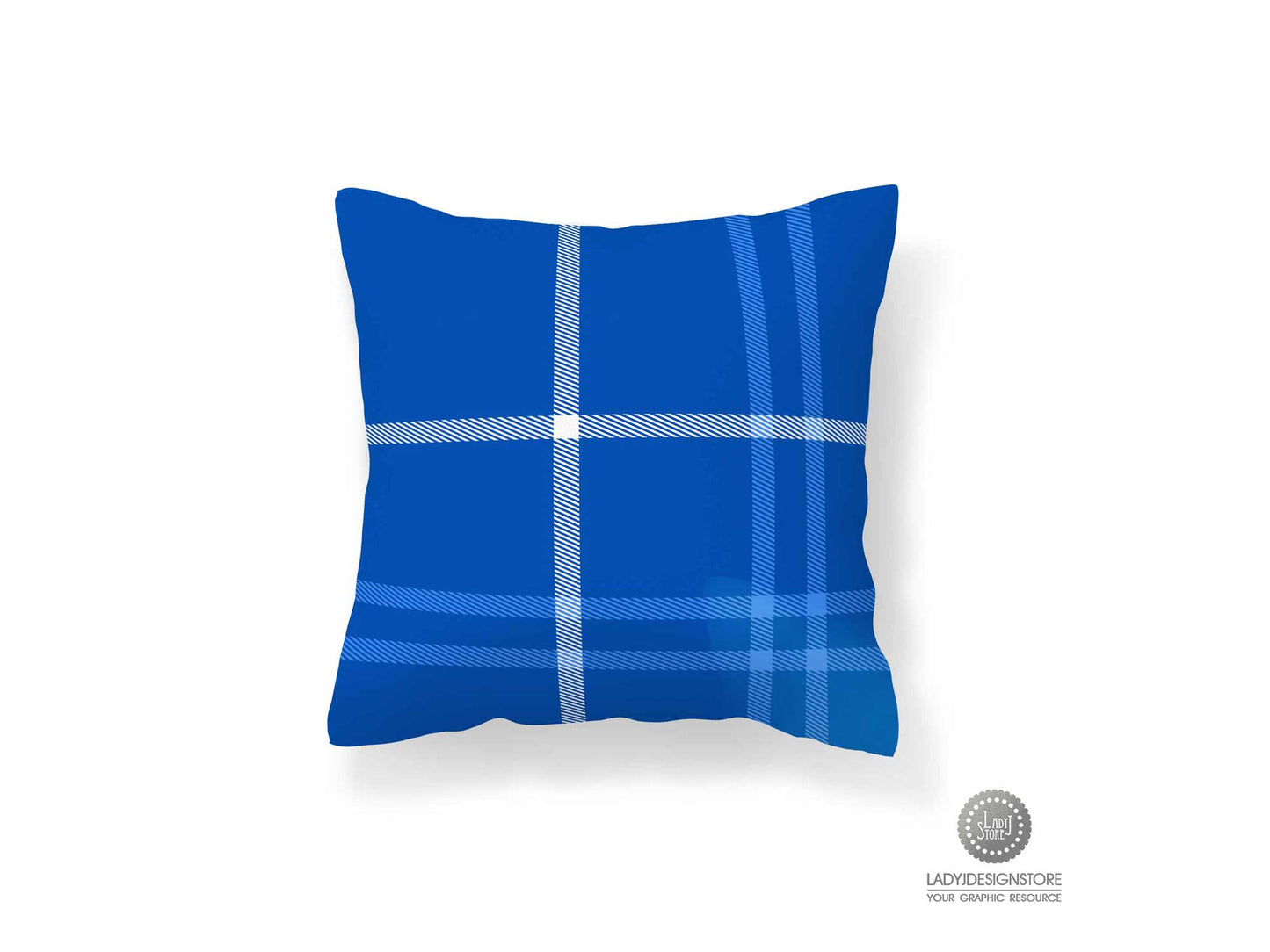 Blue Plaid Background Saimless Background Pack