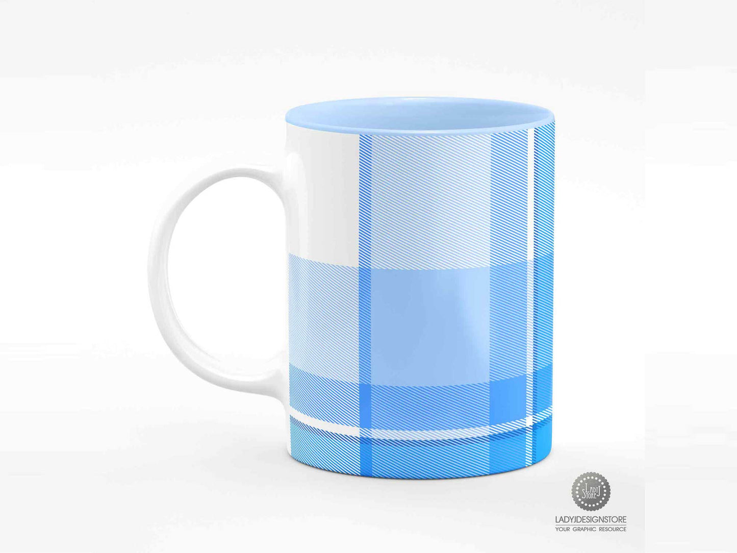 Blue Plaid Background Saimless Background Pack