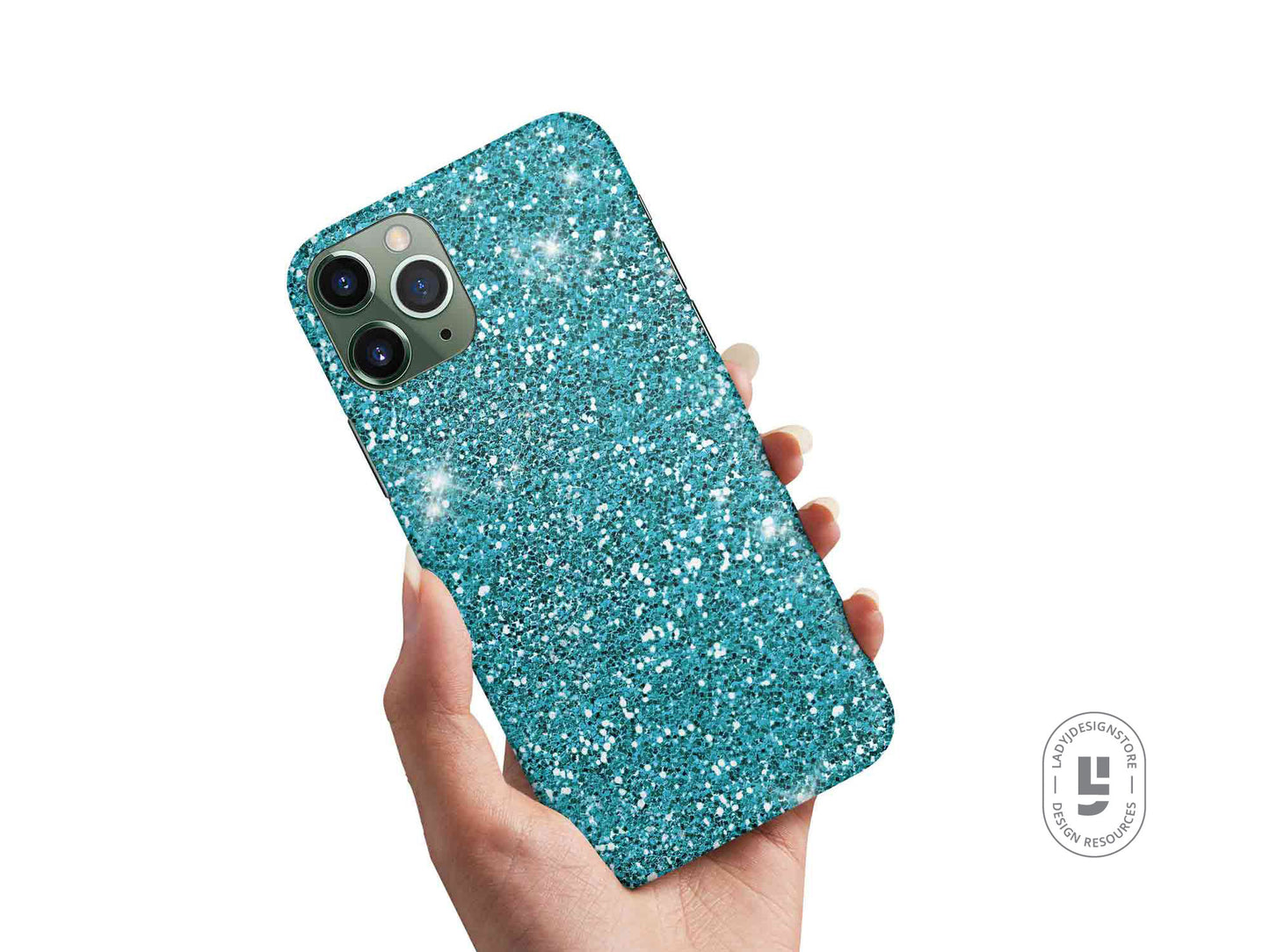 Blue Sparkle Glitter Background - Digital Seamless Paper Pack