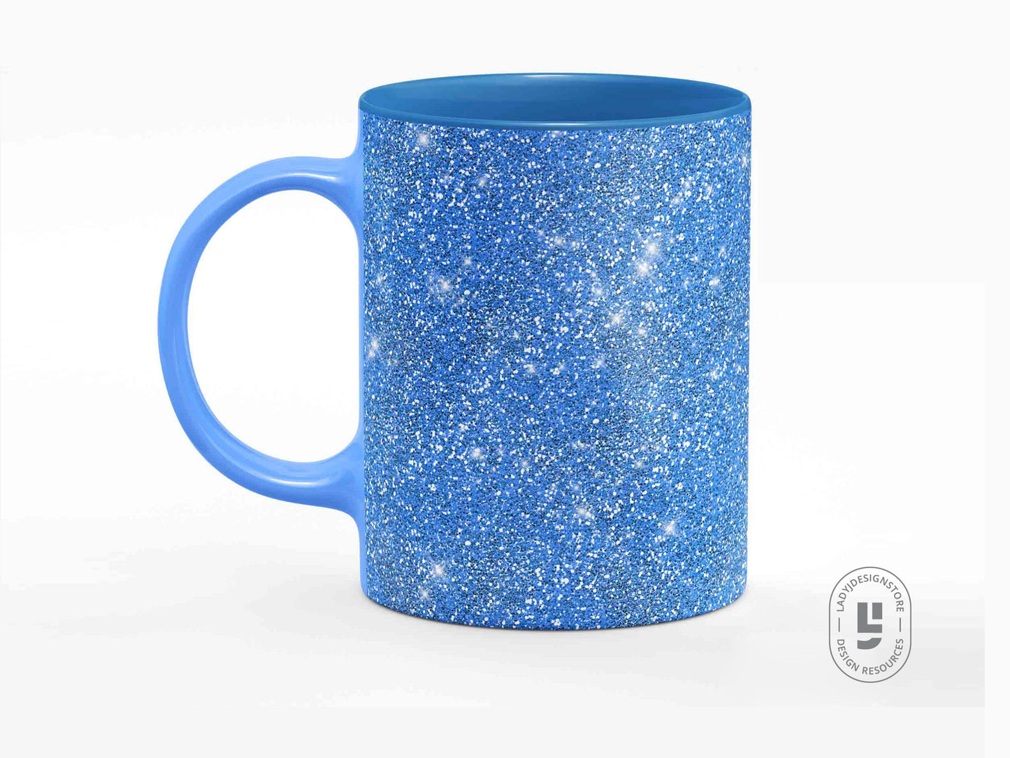 Blue Sparkle Glitter Background - Digital Seamless Paper Pack