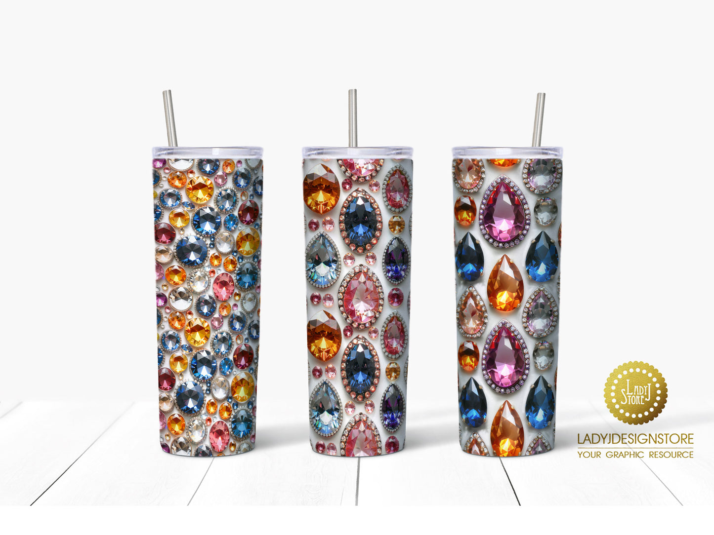 Colorful Diamonds Digital Paper Pack ladyjdesignstore