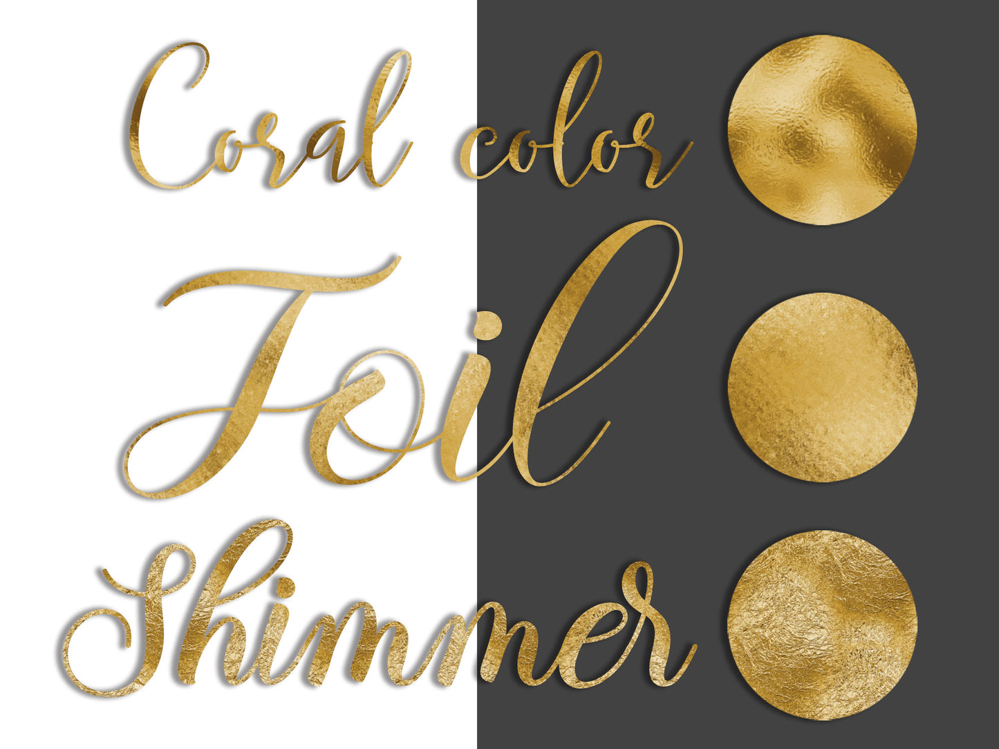Gold Foil Glitter Digital Paper