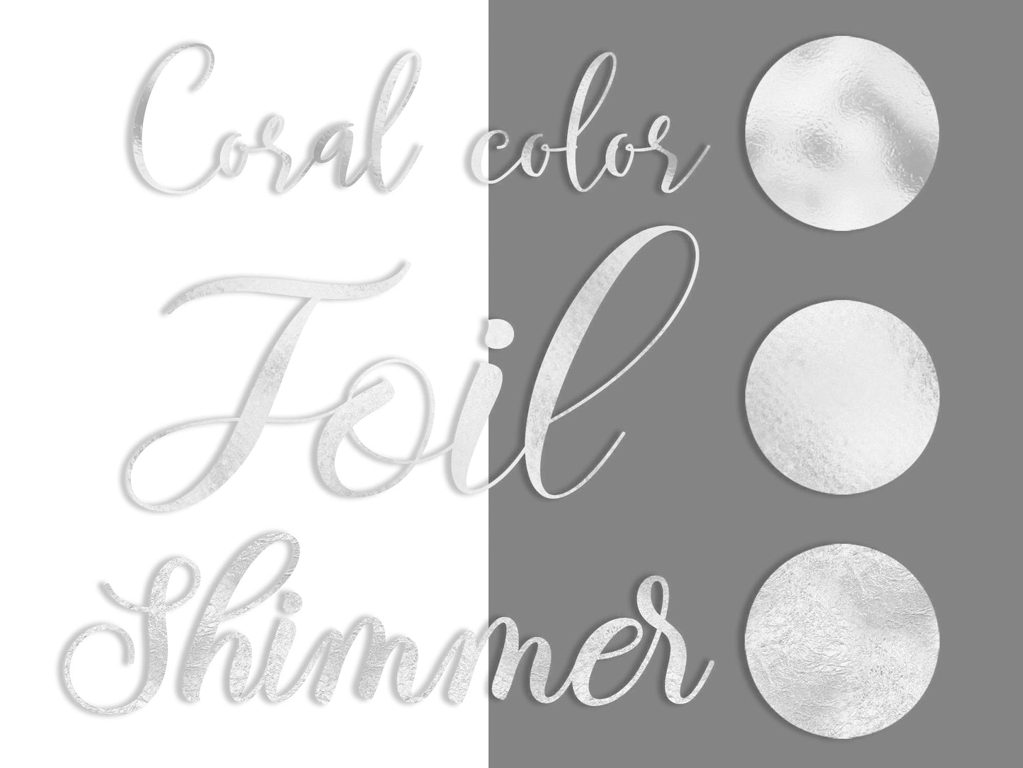 White Foil Glitter Digital Paper