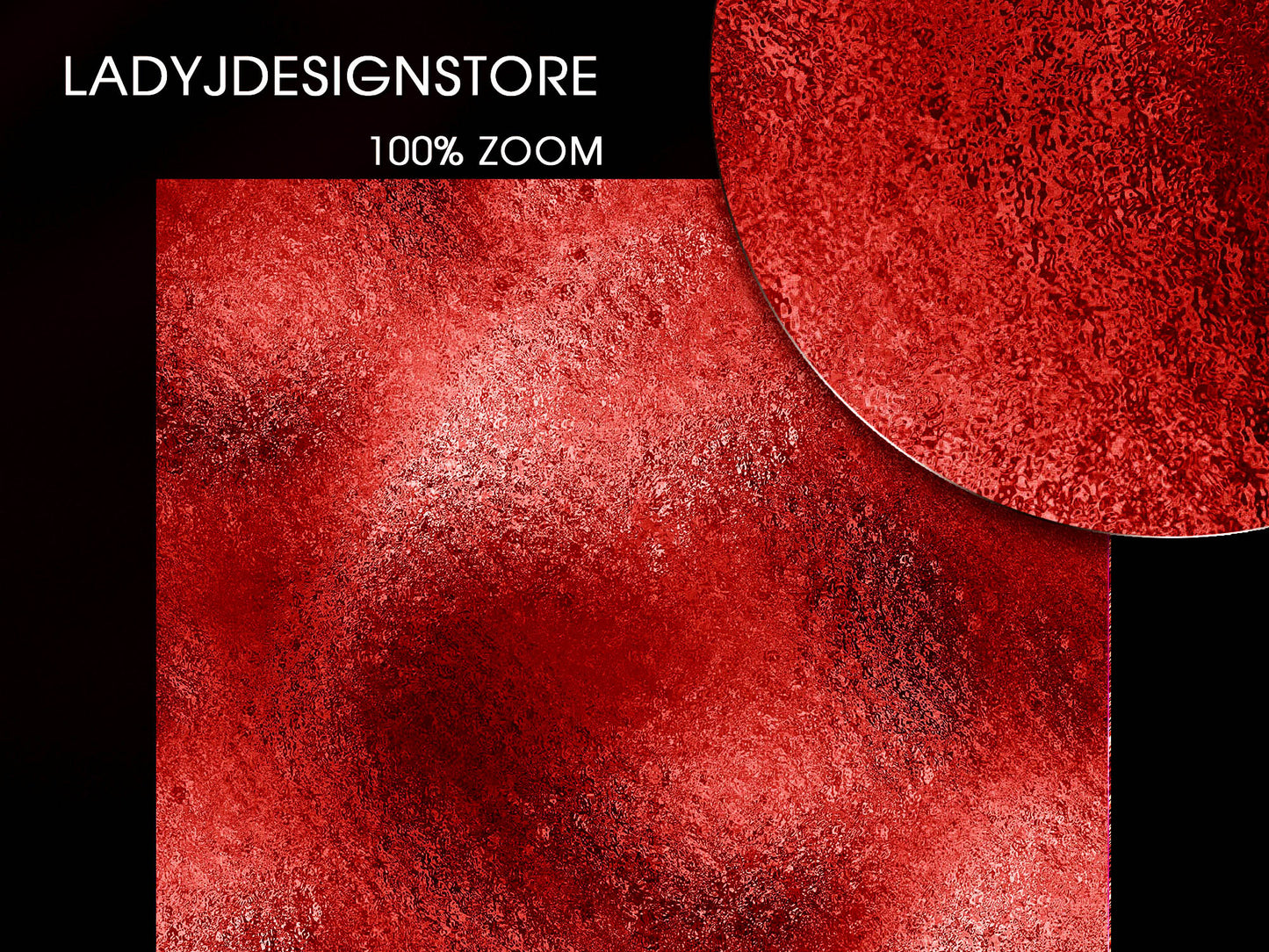 Deep Red Foil Glitter Digital Paper 
