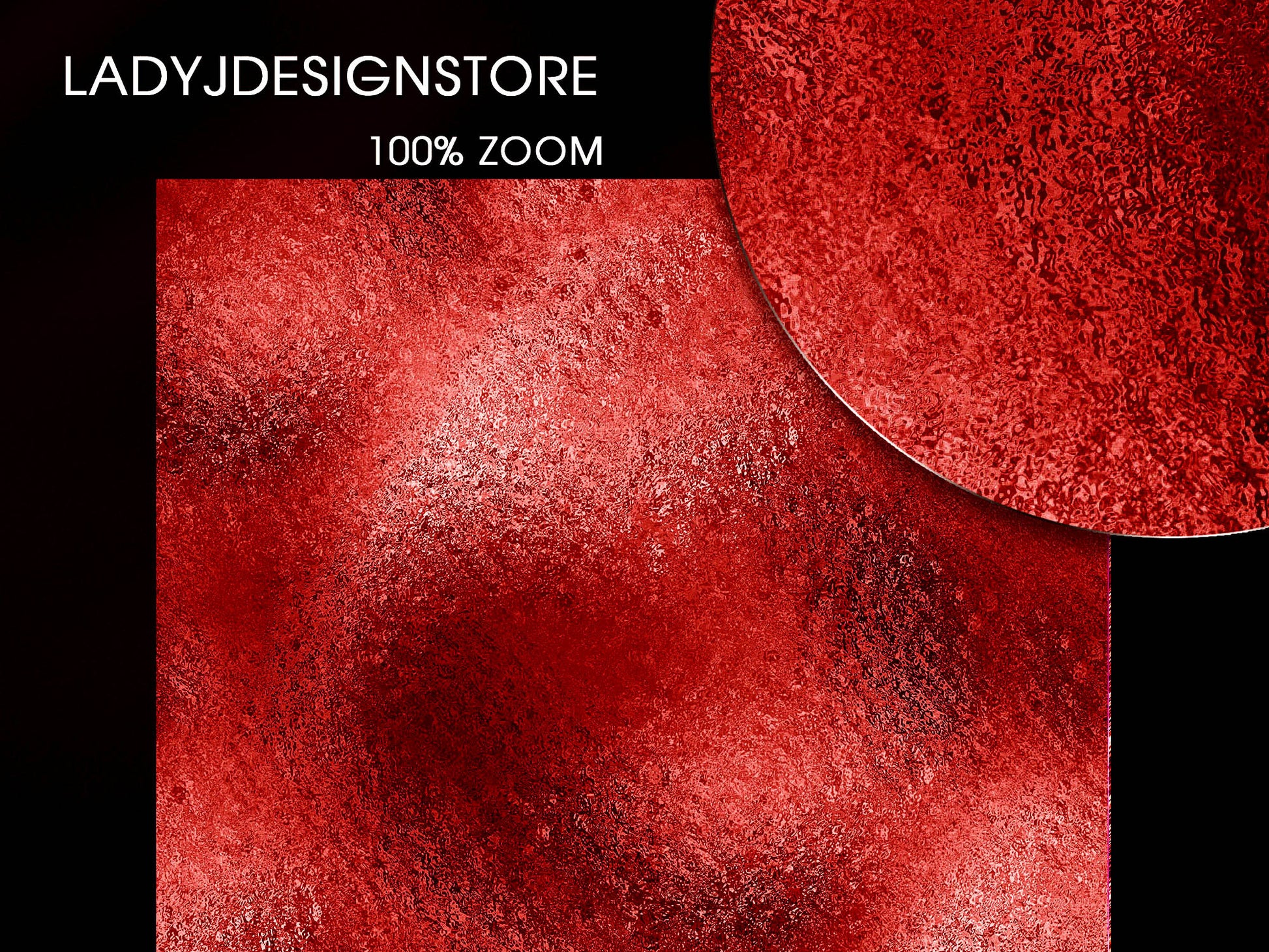 Deep Red Foil Glitter Digital Paper 