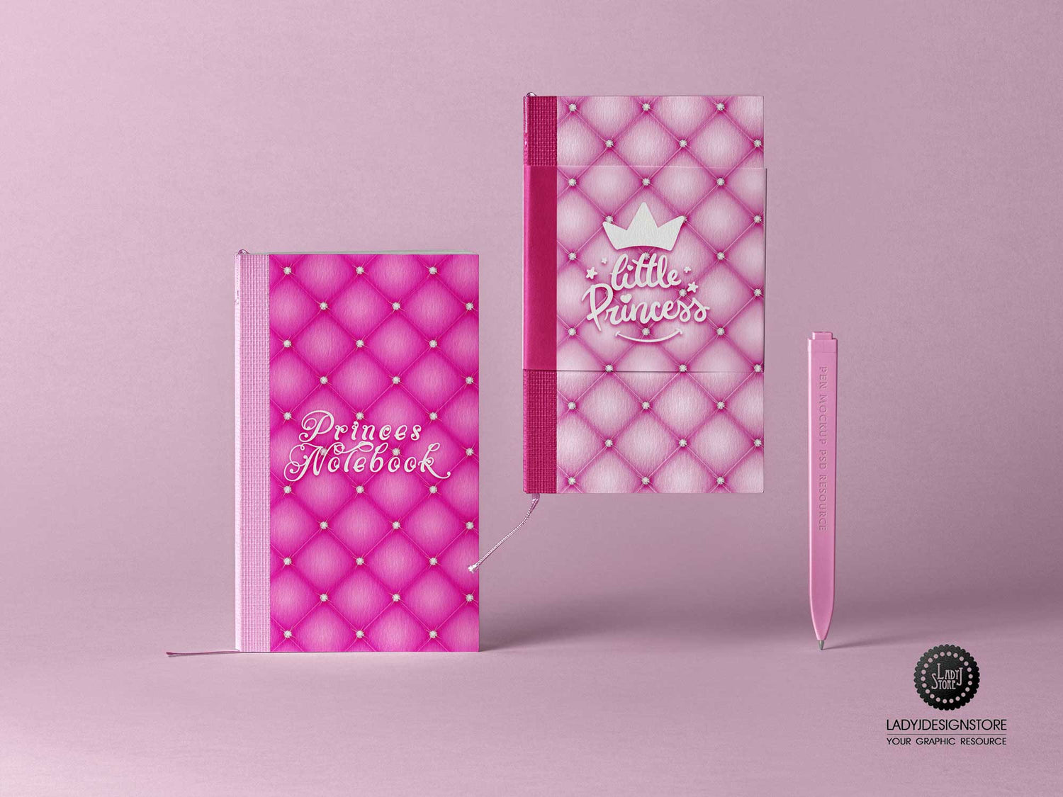 Diamond Tufted Pink Sparkle Digital Paper Pack