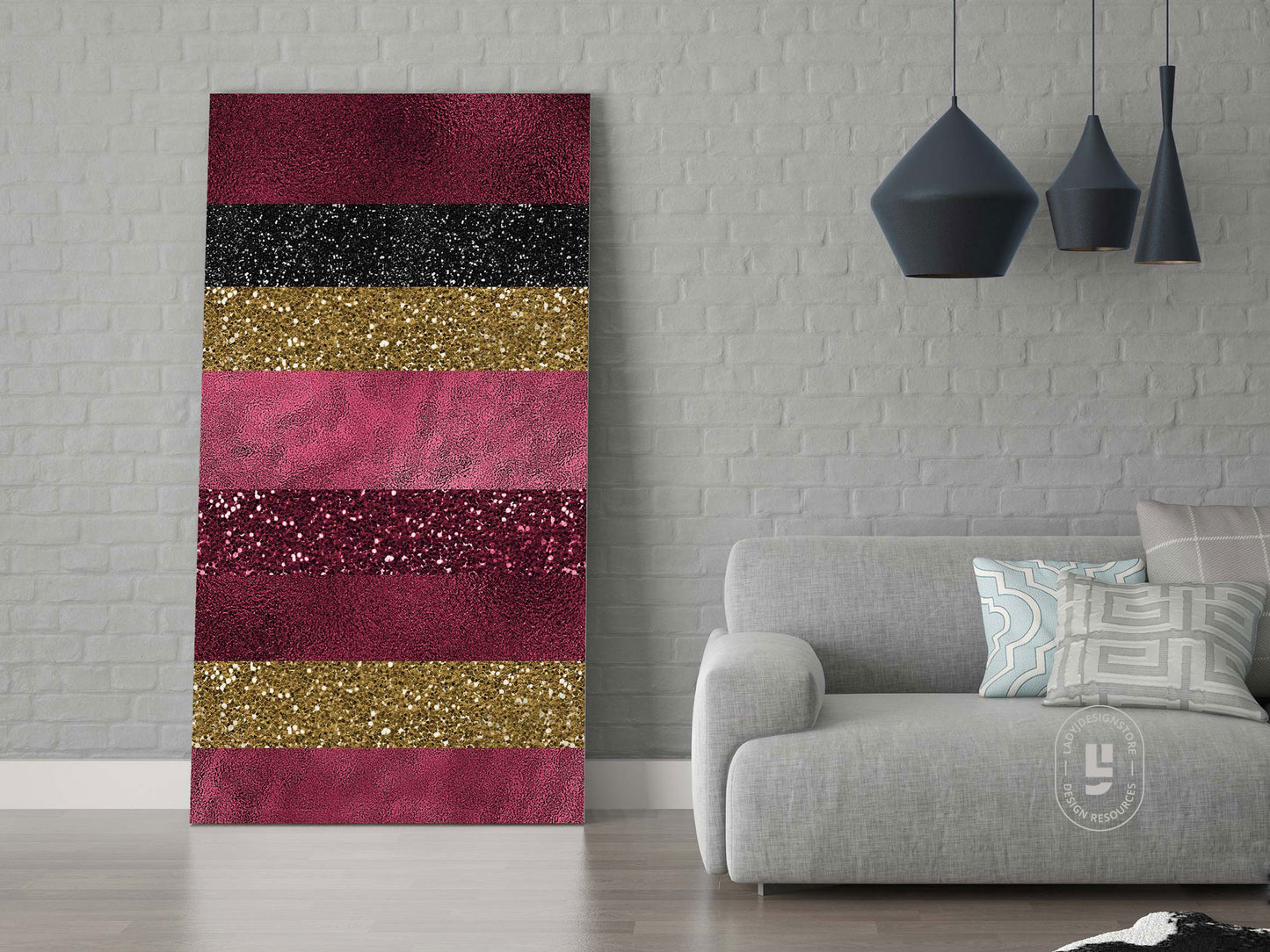 Black and Burgundy Glam Digital Paper  – Luxury Burgundy Gold Glitter Backgrounds